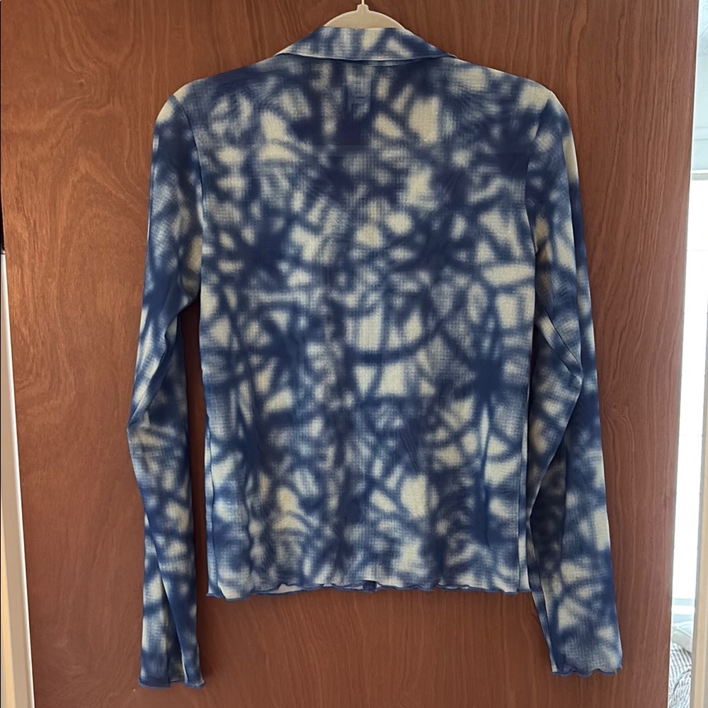 Brain Dead Button Down Mesh Top - image 4